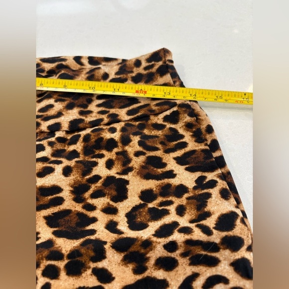 Leopard Print Leggings Colori Animal Print Leggings Made In Canada Size 11 - Picture 8 of 9